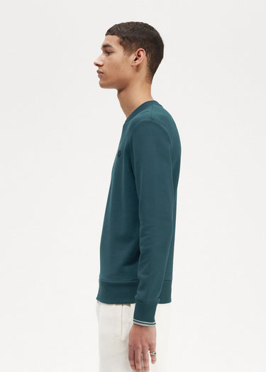 Fred Perry Truien  Crew neck sweatshirt - petrol blue