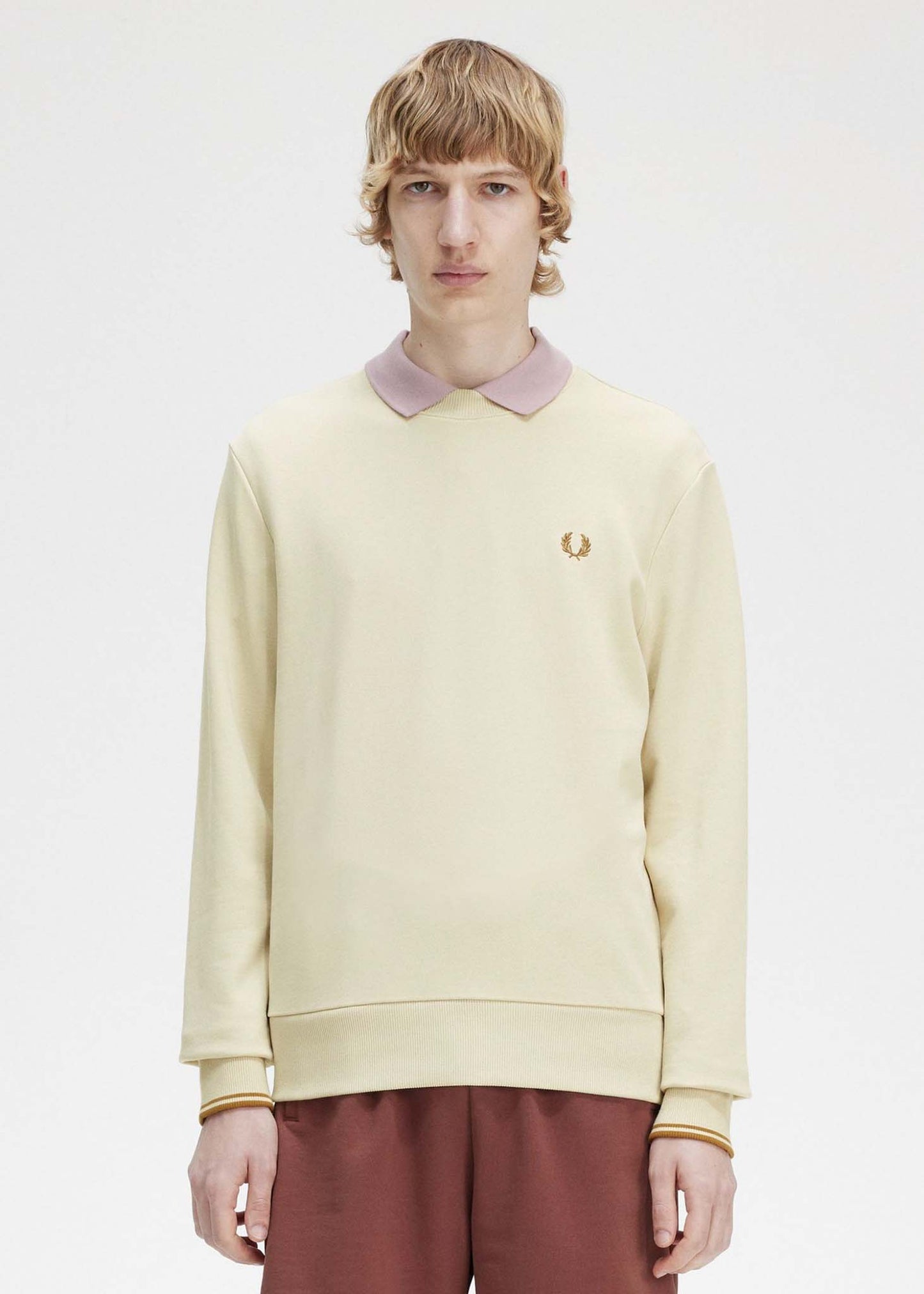 Fred Perry Truien Crew neck sweatshirt - oatmeal
