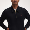 Fred Perry Truien Half zip collar sweater - black