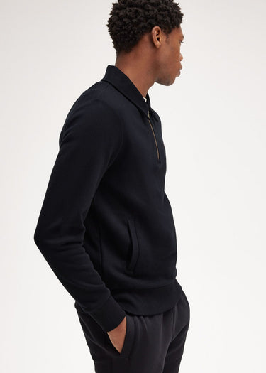 Fred Perry Truien Half zip collar sweater - black