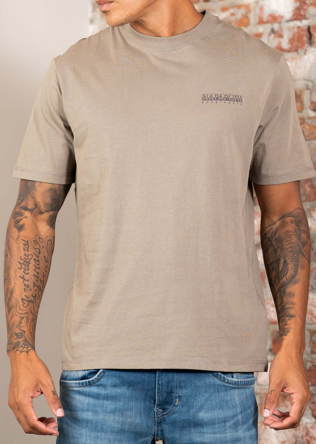 Napapijri T-Shirts Back graphic t-shirt - fallen rock