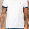 Fred Perry T-shirts Taped ringer t-shirt - snow white