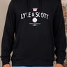 Lyle & Scott Hoodies Cheers to tradition graphic hoodie - jet black