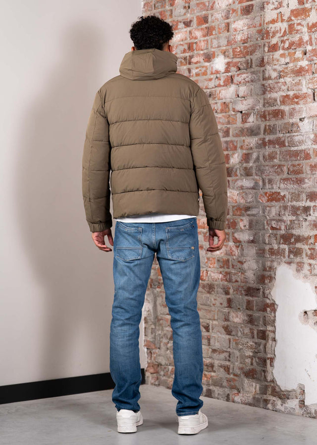 Aquascutum Jacken Sp hooded puffer - army green