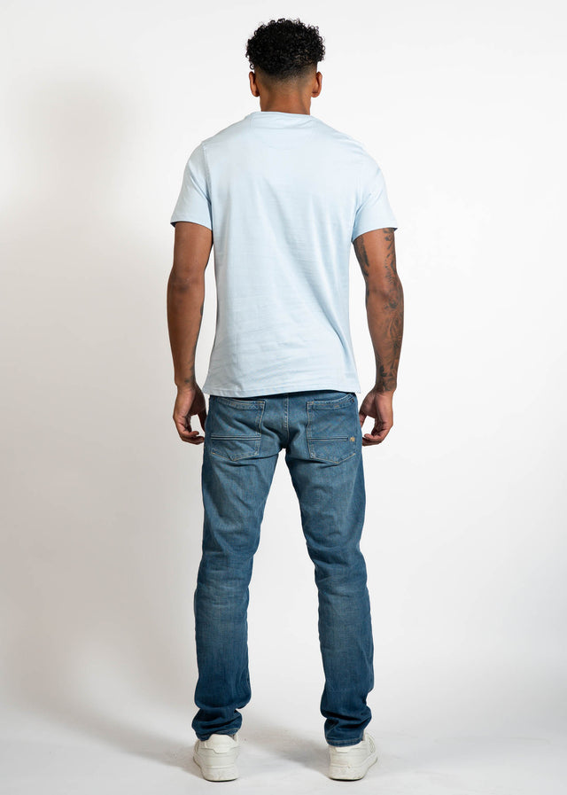 Barbour T-Shirts Barbour logo t-shirt - ocean sky