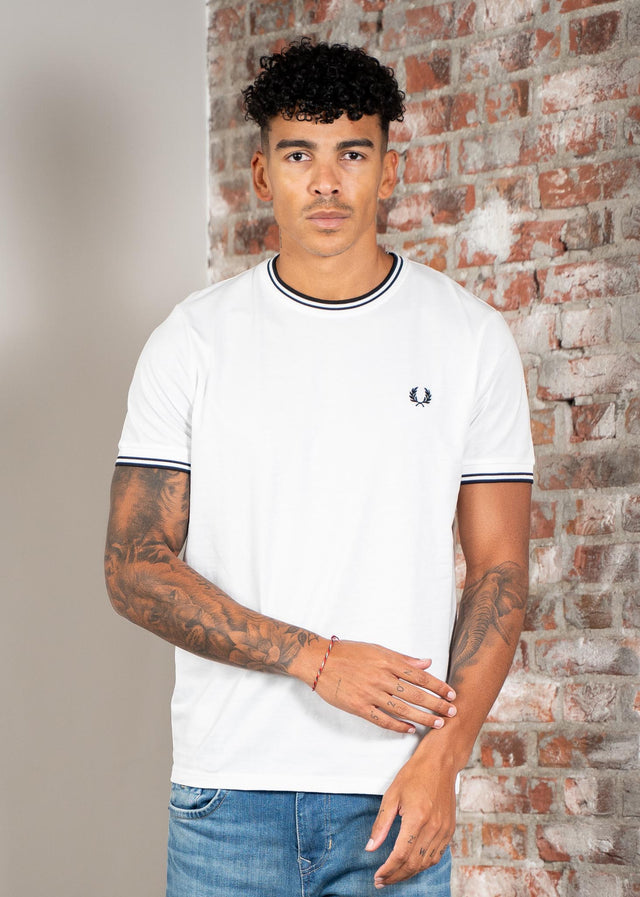 Fred Perry T-Shirts Twin tipped t-shirt - white