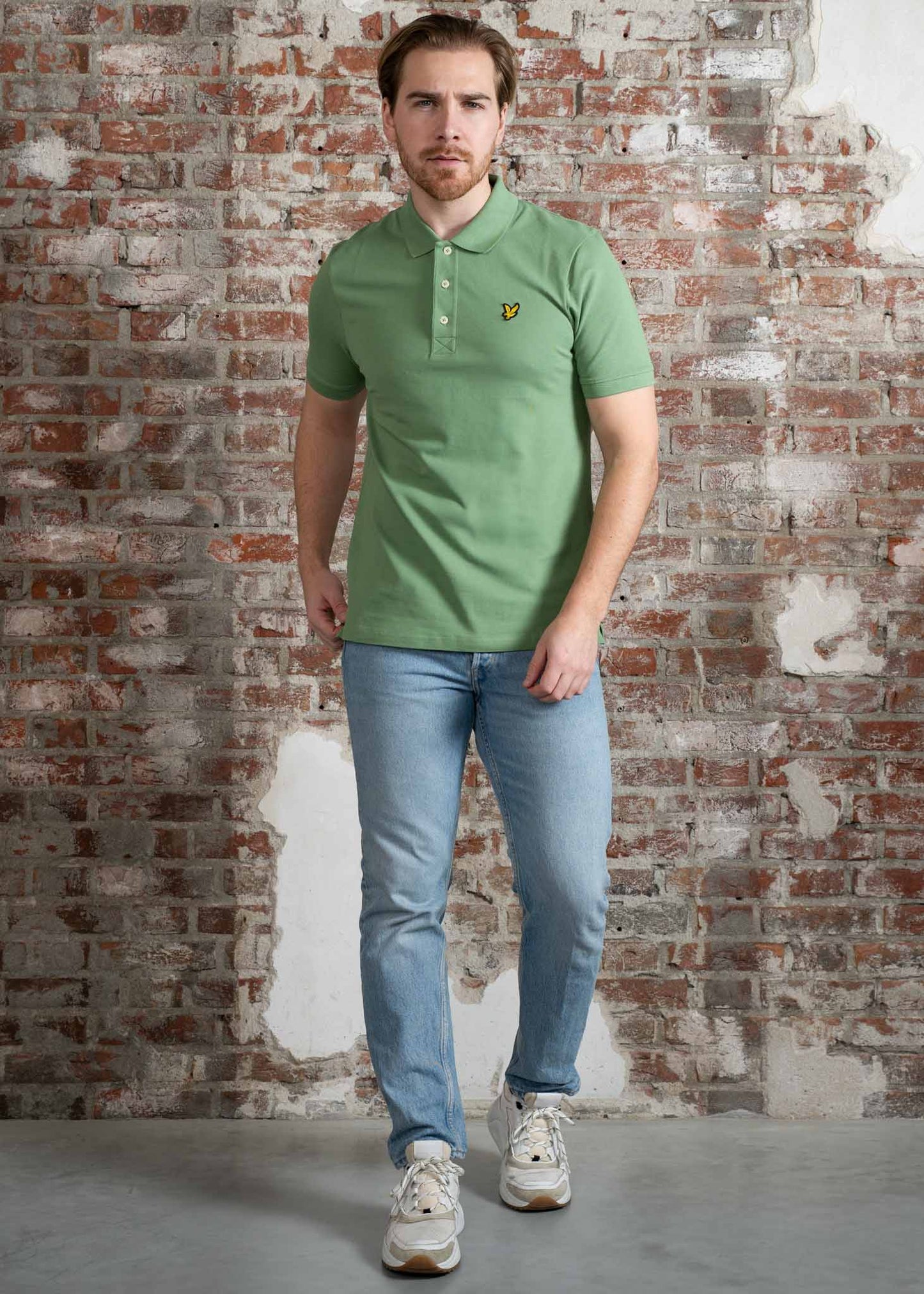 Lyle & Scott Polo's Plain polo - smoke green