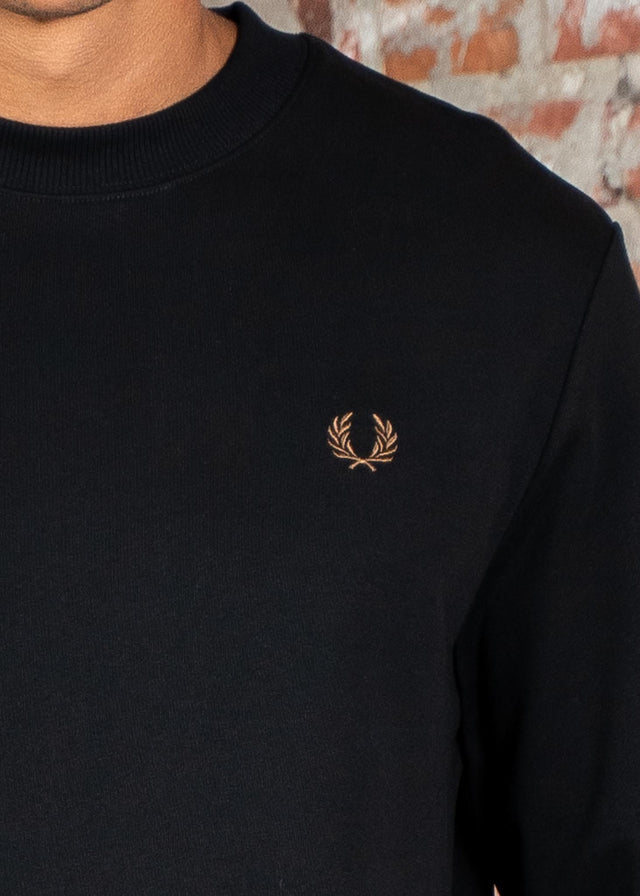 Fred Perry Pullover Crew neck sweatshirt - black shaded stone