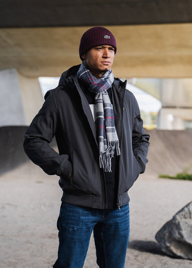 Barbour Sjaals Yaxley tartan scarf - blue granite