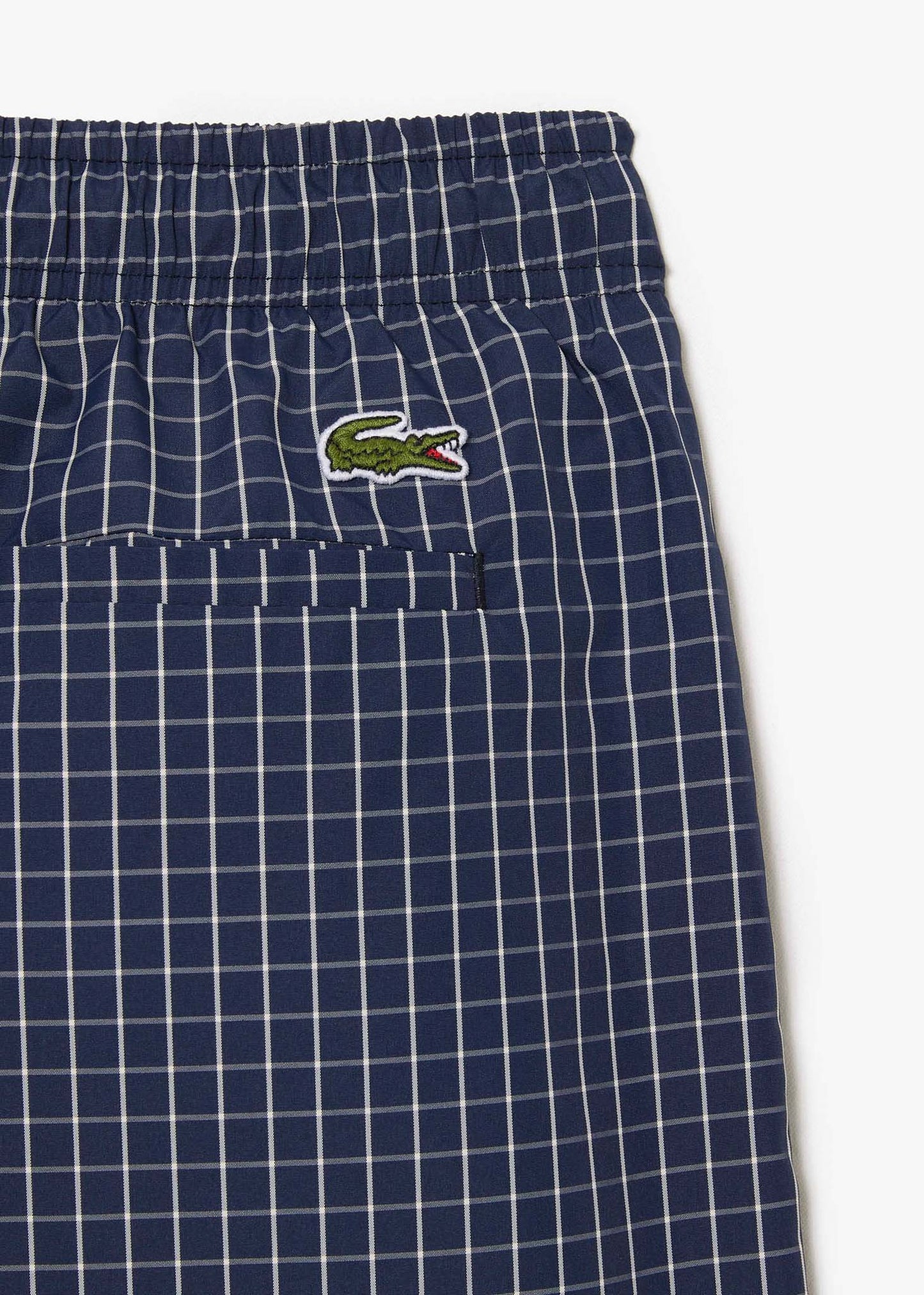 Lacoste Zwembroeken Checkered swimming trunks - navy blue lapland