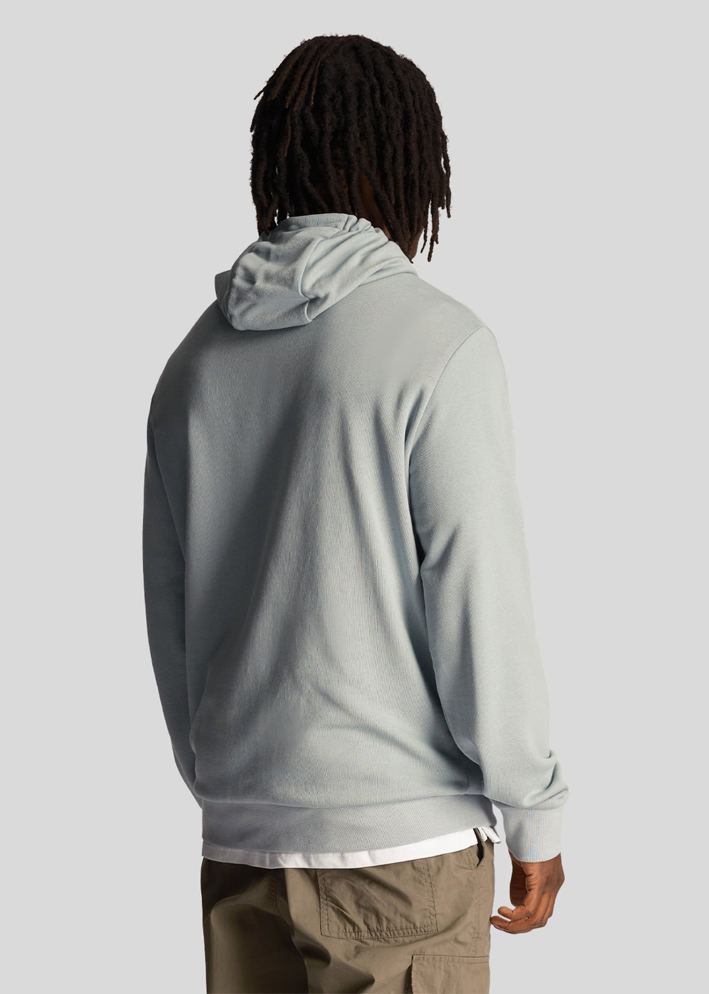 Lyle & Scott Hoodies Loopback embroidered hoodie - slate blue
