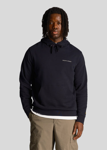 Lyle & Scott Hoodies Loopback embroidered hoodie - dark-navy