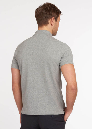 Barbour Polo's Tartan pique polo - grey marl