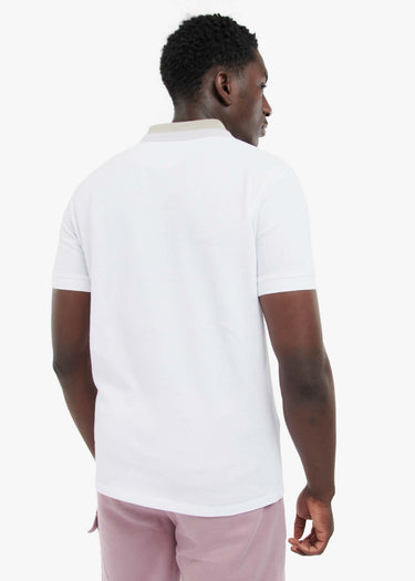 Barbour International Polo's Ampere polo - white paloma thistle