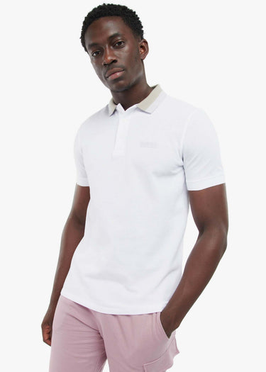 Barbour International Polo's Ampere polo - white paloma thistle