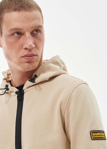 Barbour International Hoodies  Badge half zip hoodie - lt stone