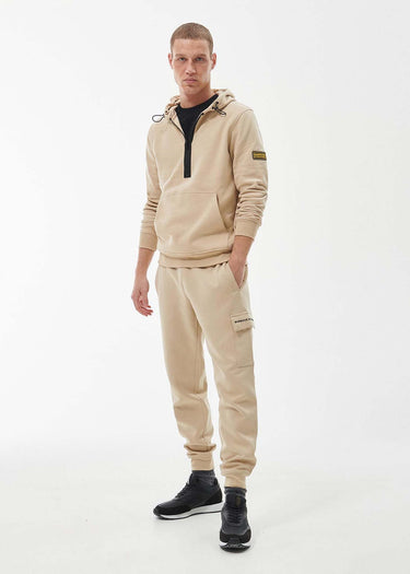 Barbour International Hoodies  Badge half zip hoodie - lt stone