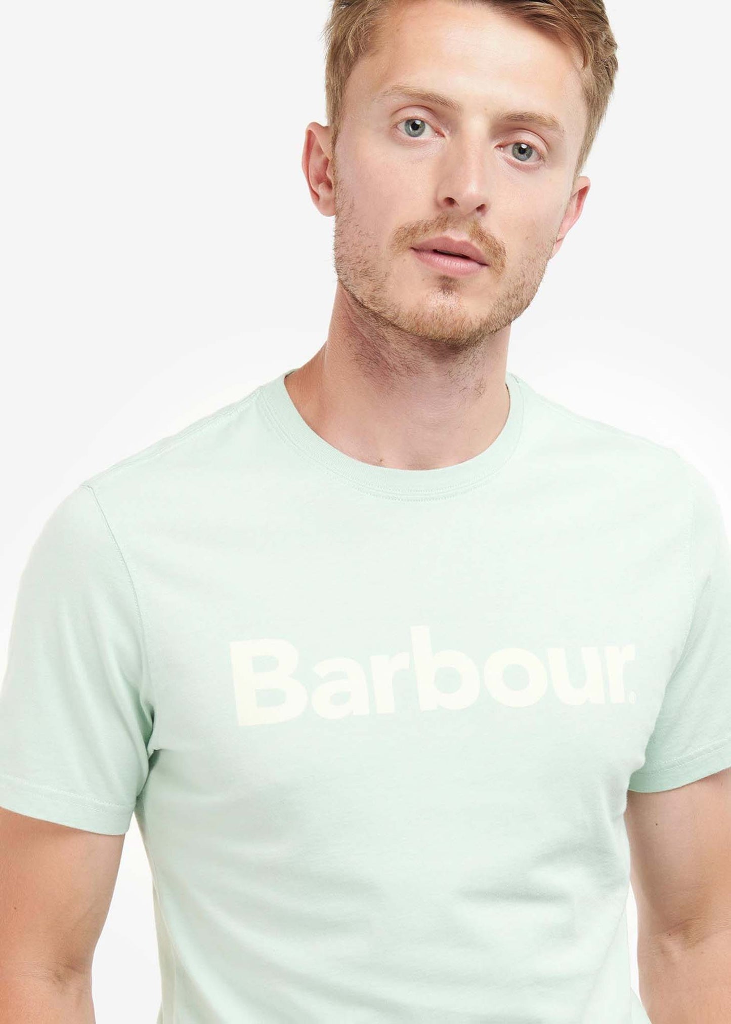 Barbour T-shirts Logo tee - dusty mint