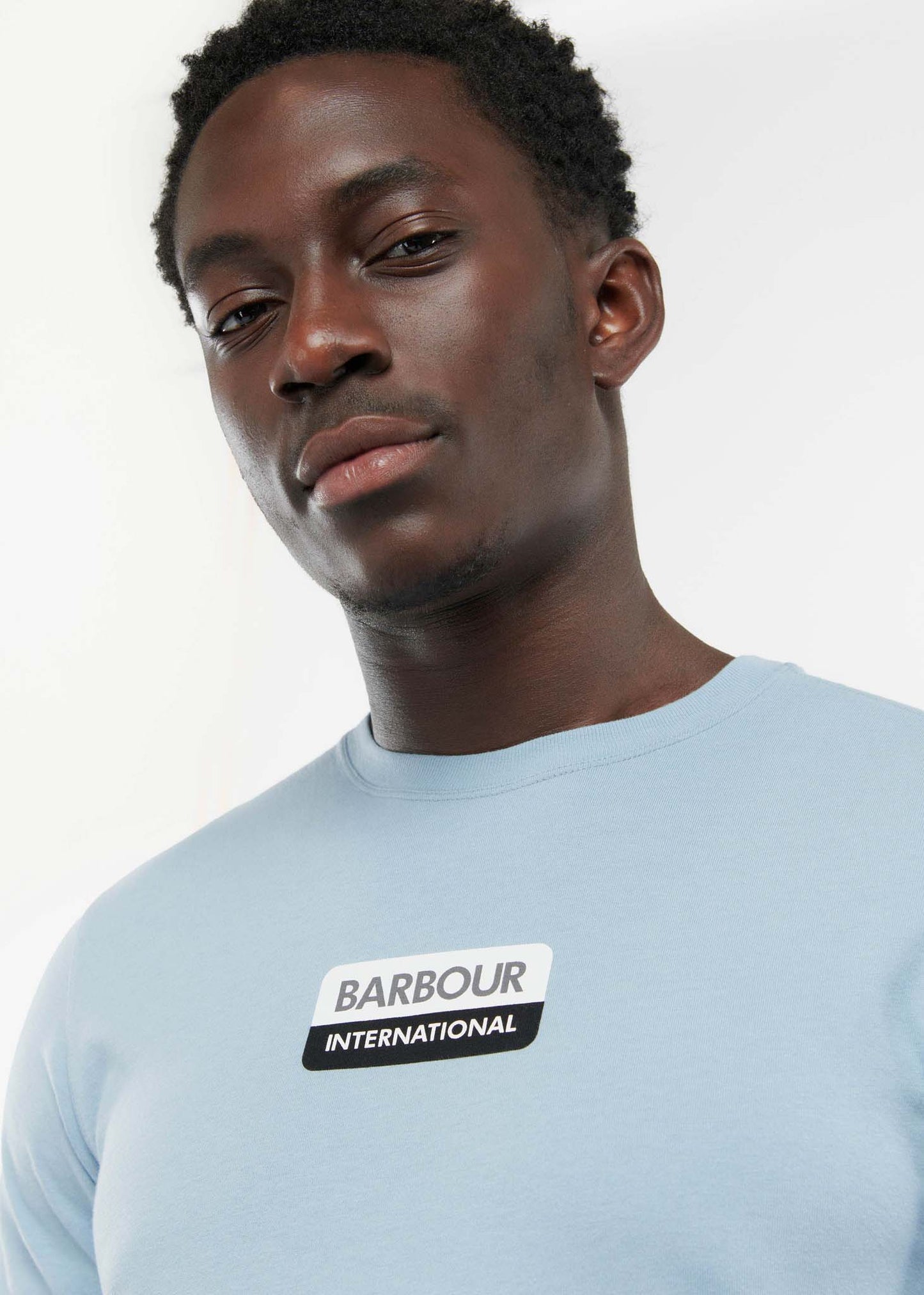 Barbour International T-shirts Bennet tee - powder blue