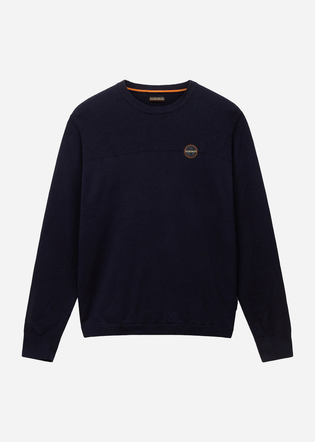 Napapijri Pullover Derri crewneck sweater - blue marine