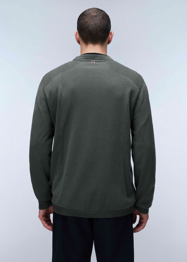 Napapijri Pullover Derri crewneck sweater - green urban