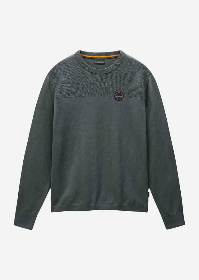 Napapijri Pullover Derri crewneck sweater - green urban
