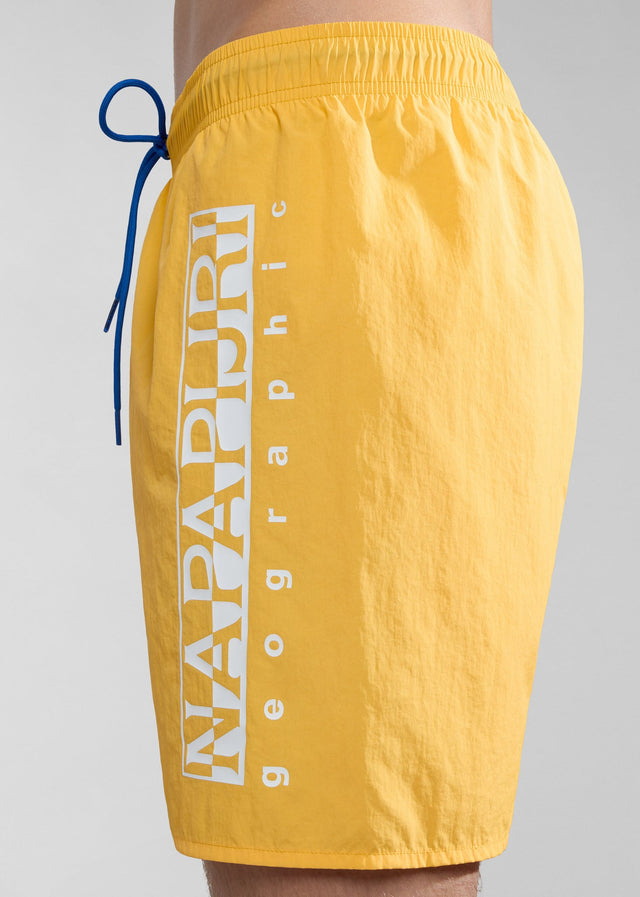 Napapijri Badeshorts Box swim short - yellow kumquat