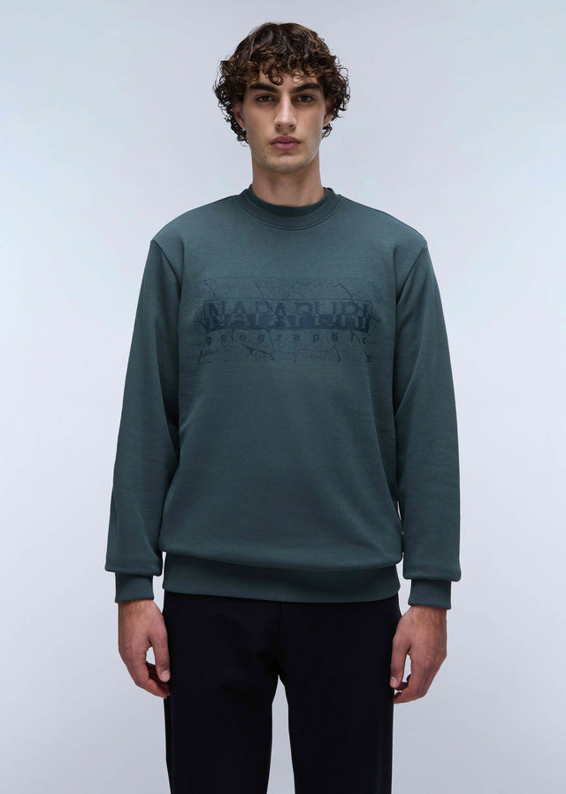 Napapijri Pullover Albula crewneck sweater - green urban