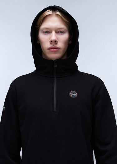Napapijri Hoodies Badge halfzip hoodie - black