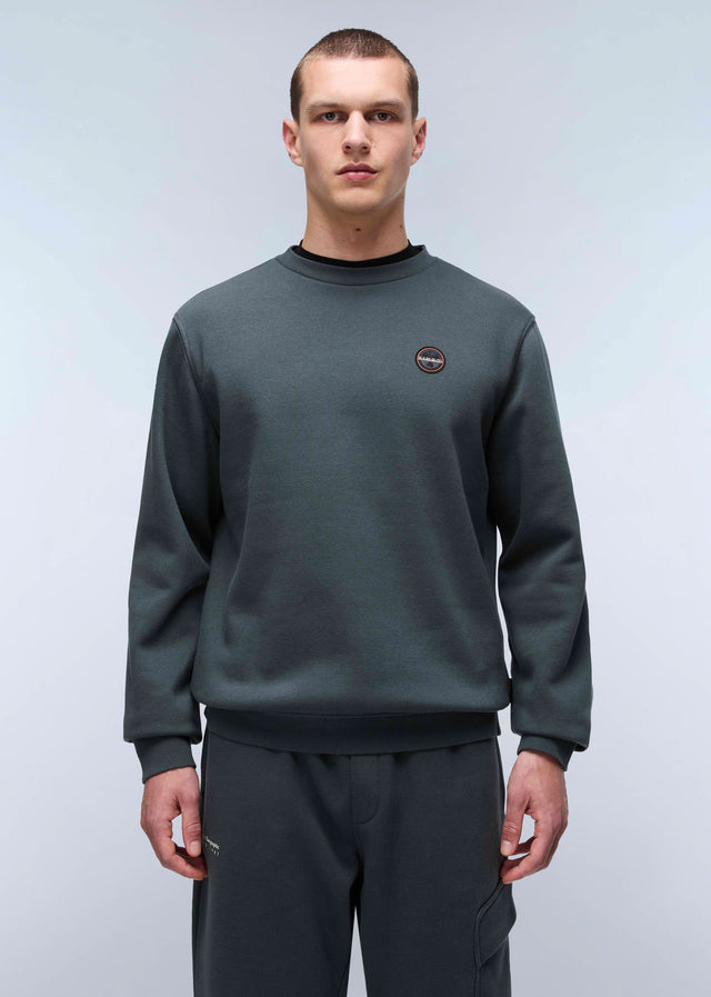 Napapijri Pullover Badge crewneck sweater - green urban (Copy)