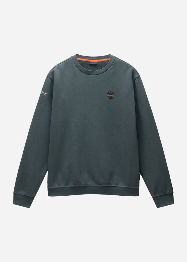 Napapijri Pullover Badge crewneck sweater - green urban (Copy)