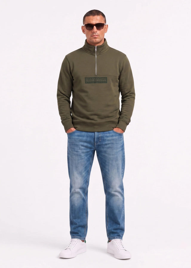Napapijri Pullover B box logo hz wi - olive night