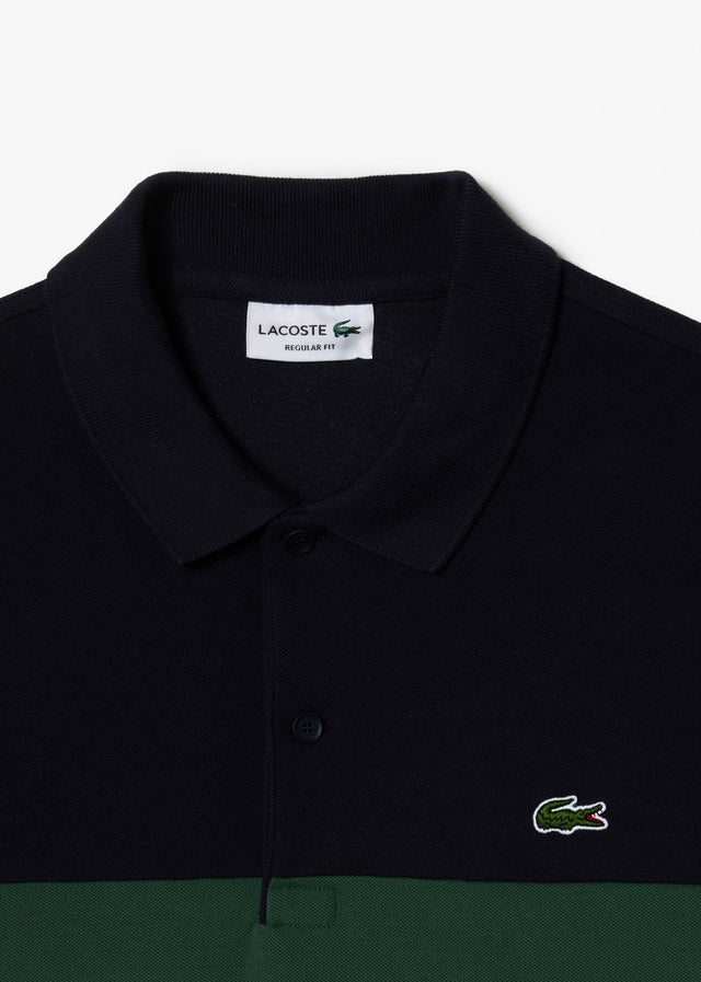 Lacoste Poloshirts Colorblock polo - abysm sequoia