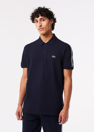 Lacoste Polo's Contrast stripe polo - navy blue