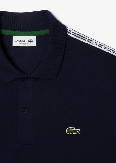 Lacoste Polo's Contrast stripe polo - navy blue