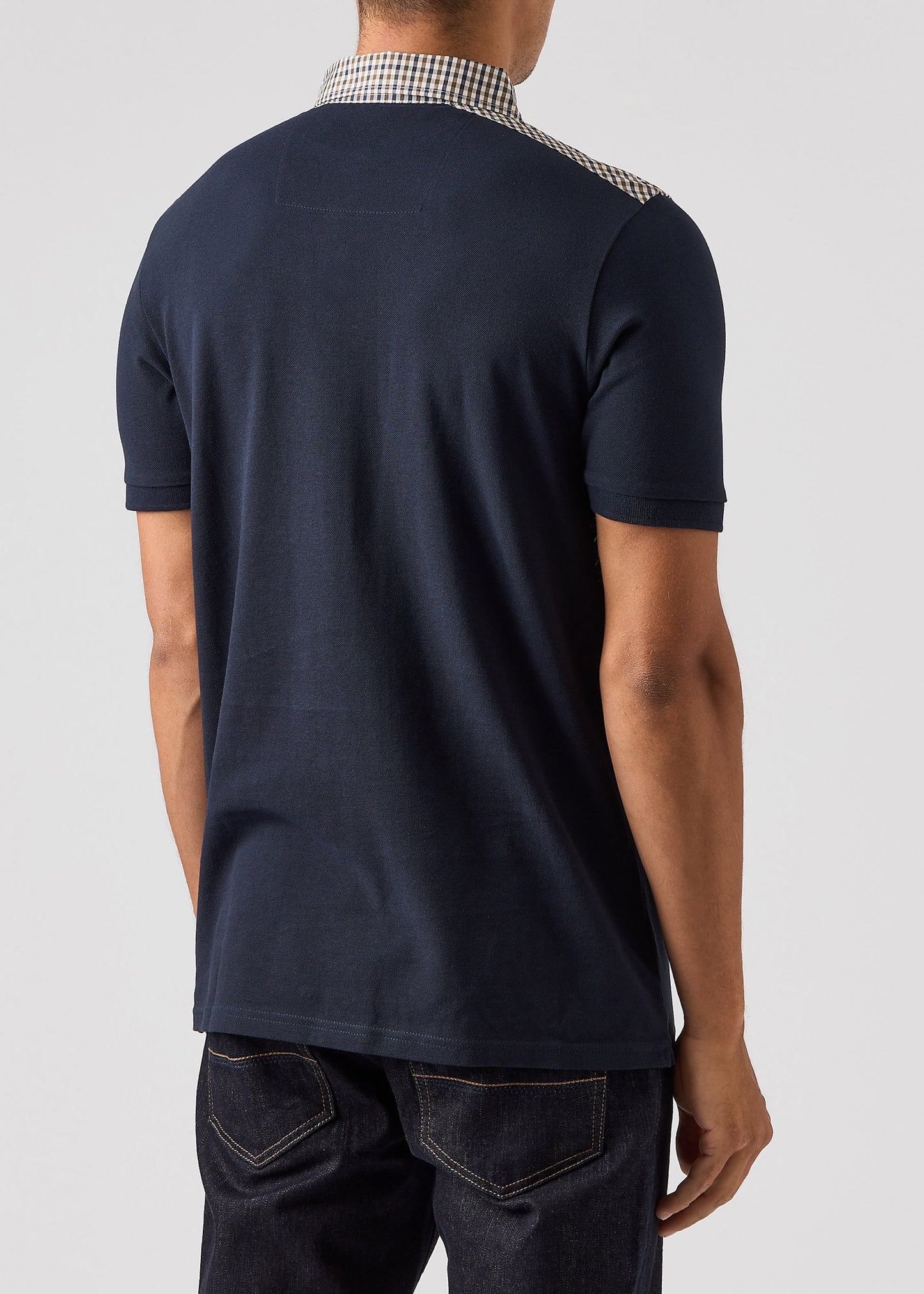 Weekend Offender Polo's Costa - navy house check
