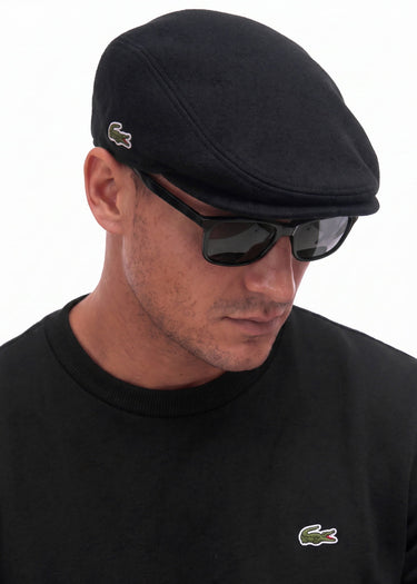 Lacoste Petten Flat Cap - black