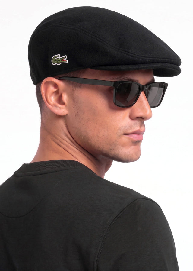 Lacoste Caps Flat Cap - black