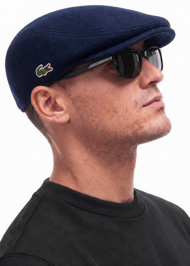 Lacoste Petten Flat Cap - navy blue