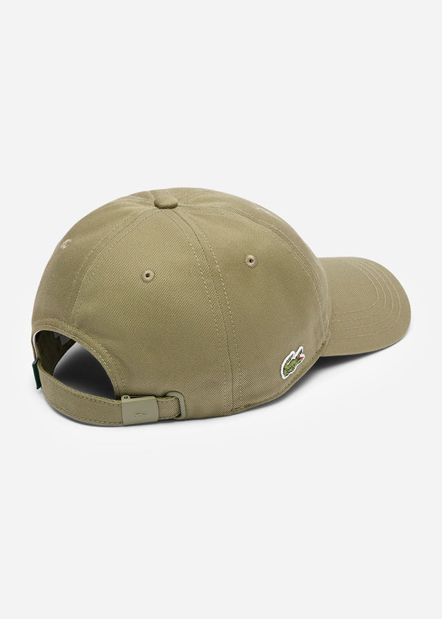 Lacoste Caps Lacoste cotton cap side logo - khaki