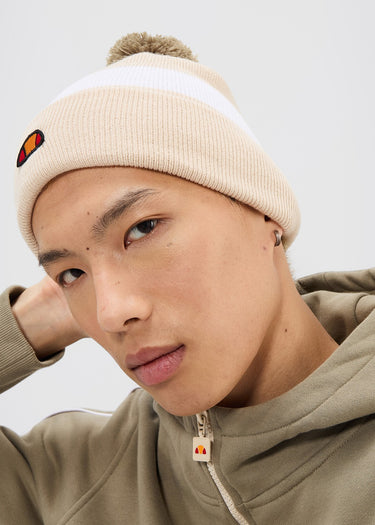 Ellesse Mutsen Tanvi pom pom beanie - khaki beige
