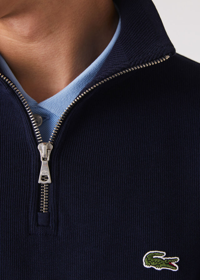 Lacoste Pullover Sweater half zip - navy blue