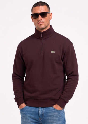 Lacoste Truien Quarter zip fleece sweatshirt - oxalis