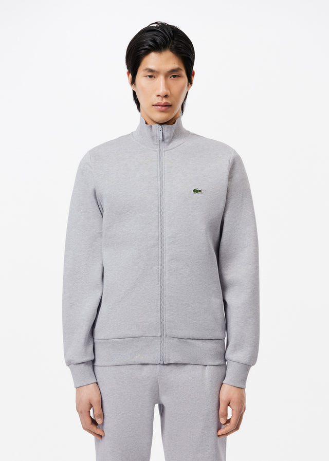 Lacoste Sweatjacken Brushed fleece zip through sweater - Silver Chine