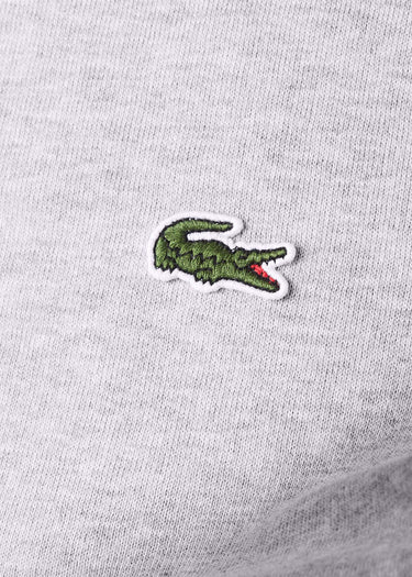 Lacoste Vesten Brushed fleece zip through sweater - Silver Chine