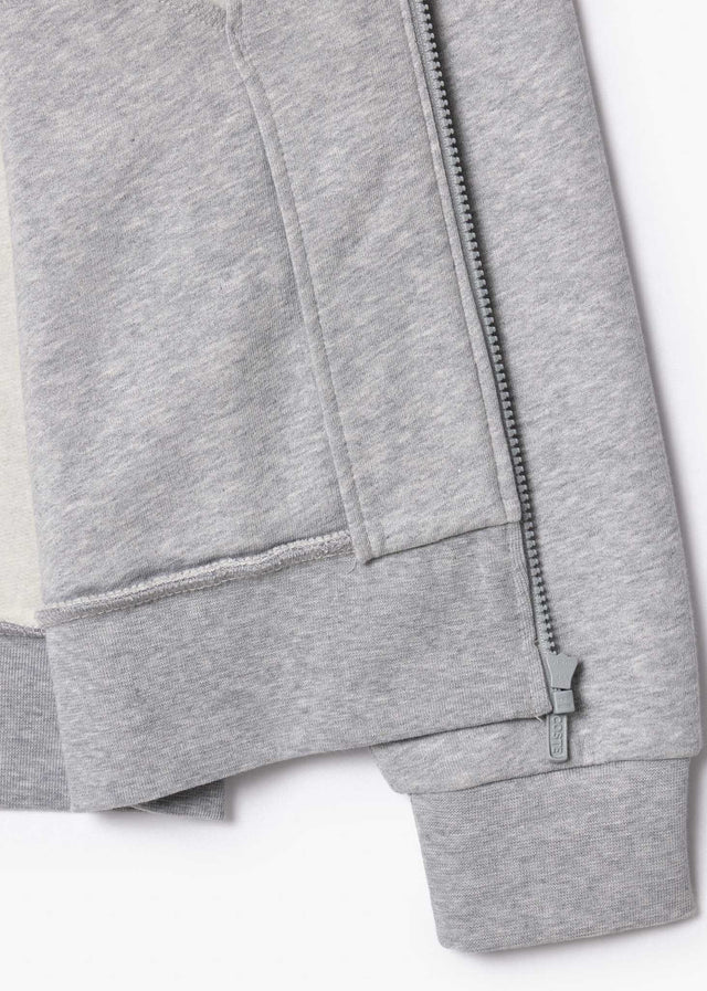 Lacoste Sweatjacken Brushed fleece zip through sweater - Silver Chine