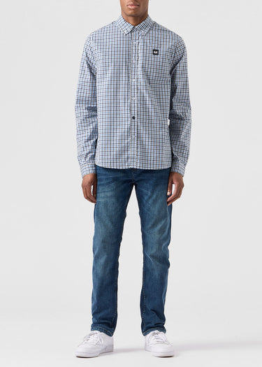 Weekend Offender Overhemden Lisbon - blue house check