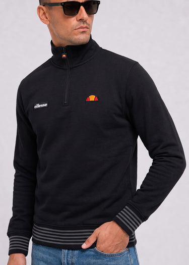 Ellesse Truien Verazo quarter zip top - black