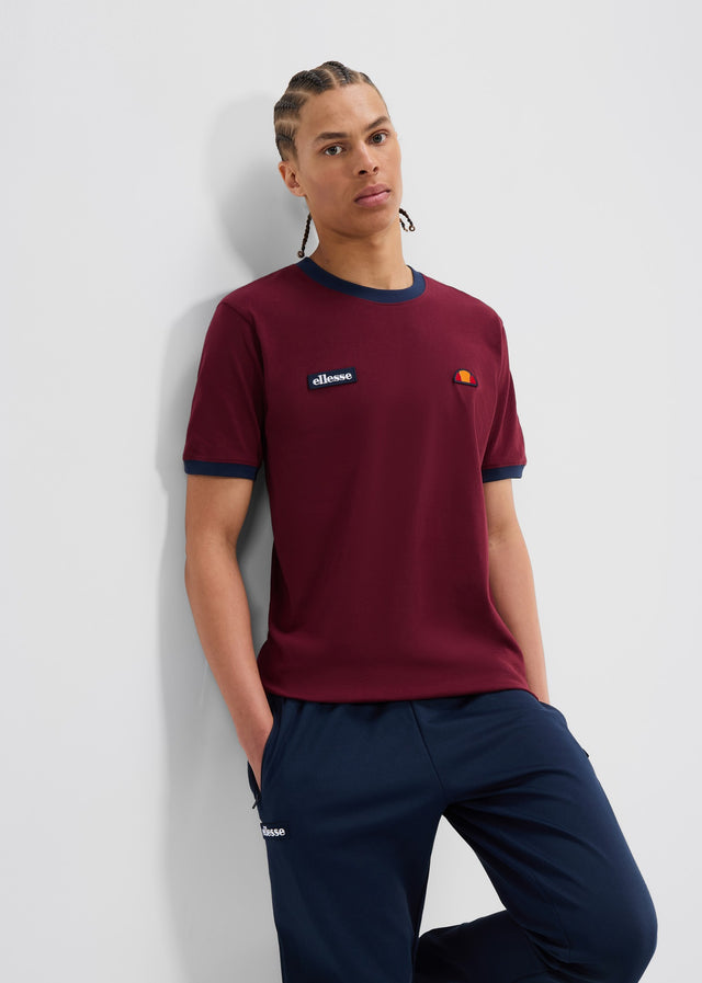 Ellesse T-Shirts Ferdorini tee - burgundy