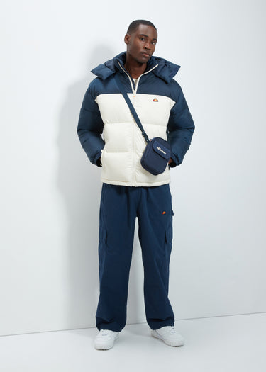 Ellesse Jassen Herald padded jacket - navy off white